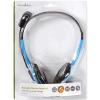 CUFFIA NEDIS CHST100BU STEREO CON MICROFONO JACK 3.5MM, LUNGHEZZA CAVO 2M, COLORE BLU